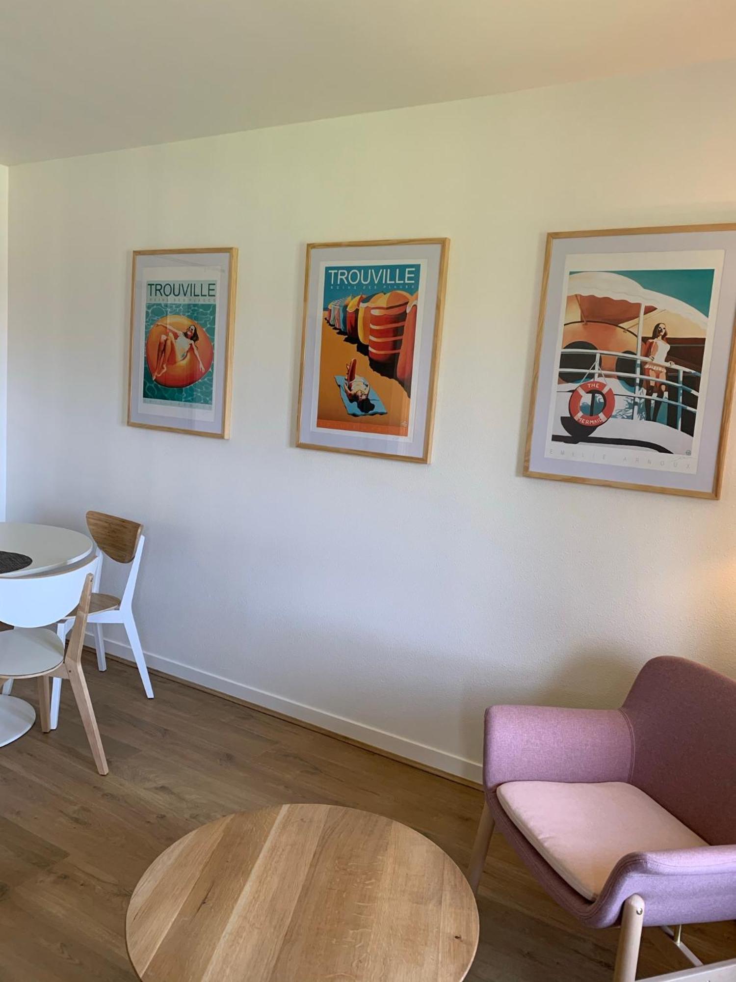 L'Appartement Vue Mer De La Villa Des Rosiers - Trouville Sur Mer Eksteriør billede